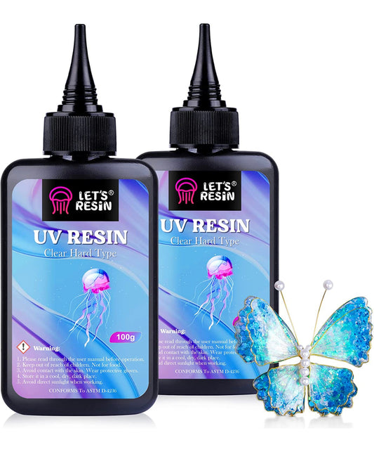LET'S RESIN UV Crystal Clear Ultraviolet Epoxy Resin